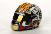 Oriol Servia helmet