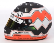 De helm van Mario Moraes