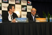 Tony George & Kevin Kalkhoven address the media, Homestead Tony George & Kevin Kalkhoven address the media, Homestead