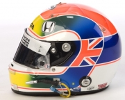 De helm van Justin Wilson De helm van Justin Wilson