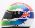 De helm van Justin Wilson