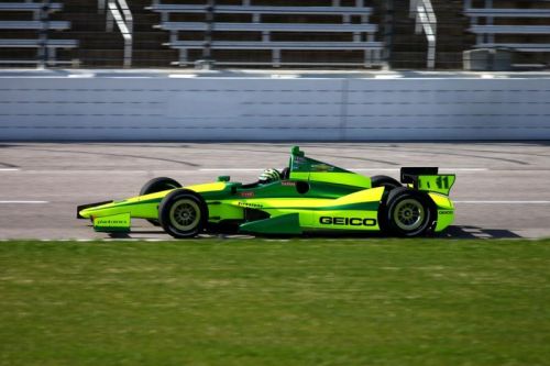 Tony Kanaan test op de Texas Speedway in de 2012 kleuren