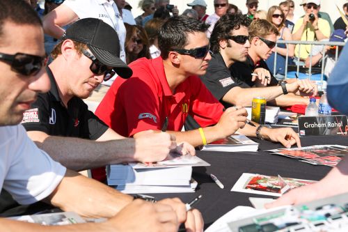 Graham Rahal, Saturday Autograph session Indianapolis Speedway