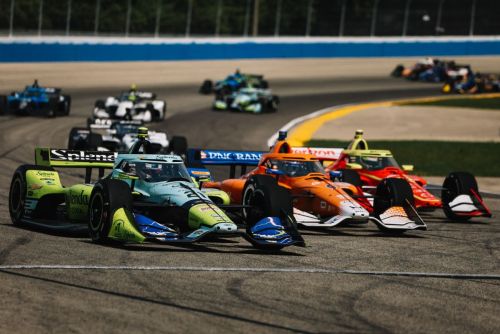 Scott Dixon, David Malukas, Christian Rasmussen, Milwaukee Mile