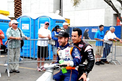 Helio Castroneves, E.J. Viso, St. Petersburg
