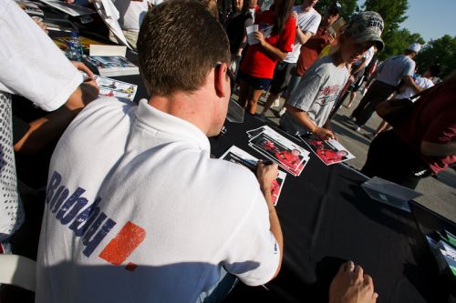 Robert Doornbos, Saturday Autograph session Indianapolis Speedway