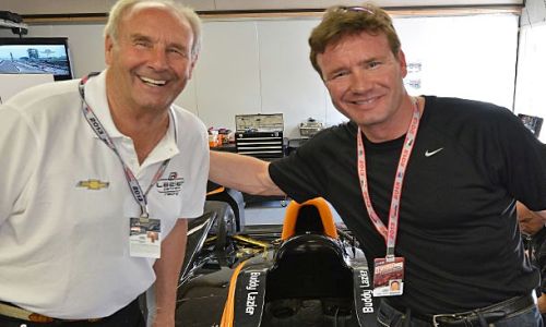 Foto teambaas - Bob Lazier met Buddy Lazier