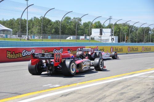 Paul Tracy, Justin Wilson, Watkins Glen
