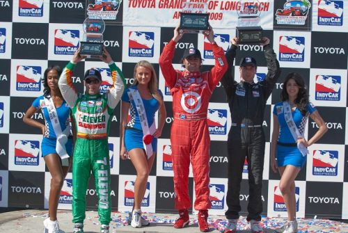 Dario Franchitti, Tony Kanaan, Will Power, Long Beach