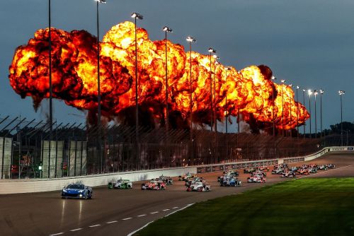 Fireworks before the start at Gateway