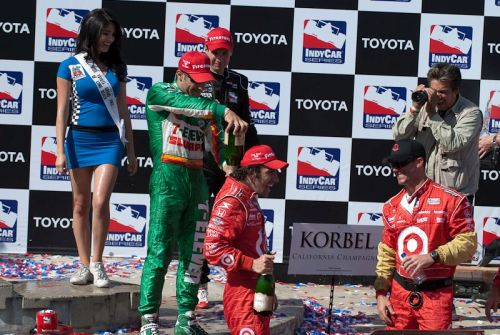Dario Franchitti, Tony Kanaan, Will Power, Long Beach