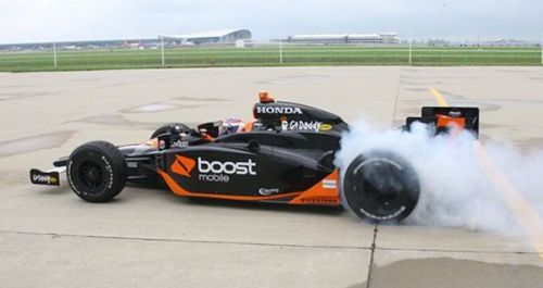 Danica Patrick toont haar nieuwe kleurstelling