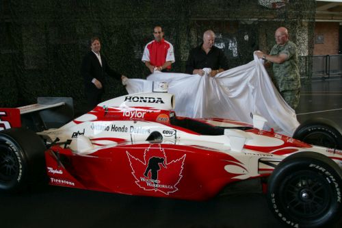 Vasser and Tracy reveal car, Toronto