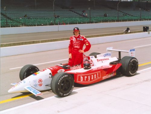 Arie Luyendyk voor zijn Indy 500 zege in 1996