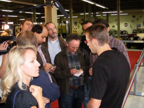 Sebastien  Bourdais kreeg veel media aandacht