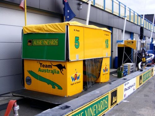 Team Australia timing stand