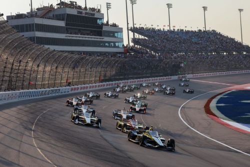 Colton Herta leidt de start van de zaterdagrace op de Iowa Speedway