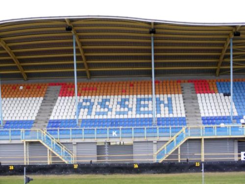 De tribunes van het circuit van Assen
