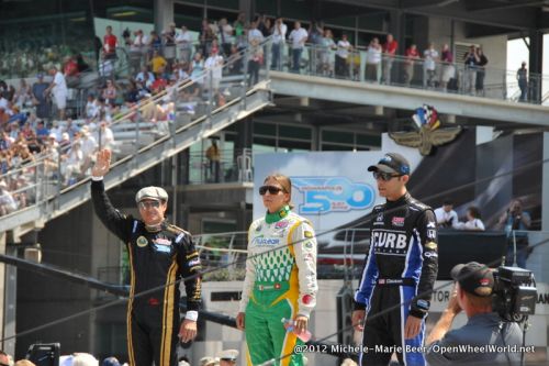 Jean Alesi, Bryan  Clauson, Simona de Silvestro, Indianapolis
