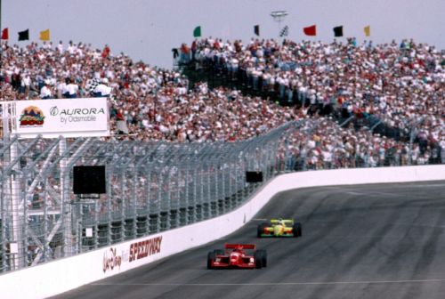 Buzz Calkins wint de eerst IRL race, Walt Disney World