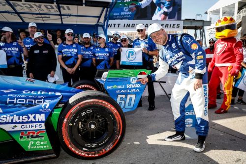 Felix Rosenqvist pakt pole in Long Beach