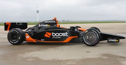 Danica Patrick toont haar nieuwe kleurstelling