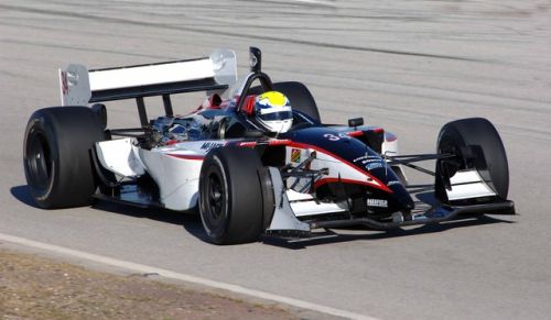 Charles Zwolsman tijdens zijn eerste testdag voor Conquest Racing op Sebring