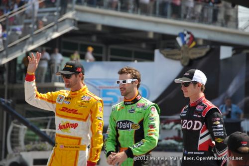 Ryan Briscoe, James Hinchcliffe, Ryan Hunter-Reay, Indianapolis