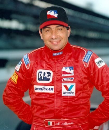 Michele Alboreto tijdens zijn enige Indy 500 start in 1996