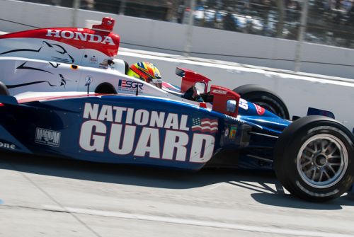 Dan Wheldon sidepod, Long Beach