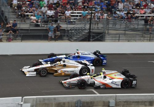 Helio Castroneves, Ed Jones, Takuma Sato, Indianapolis