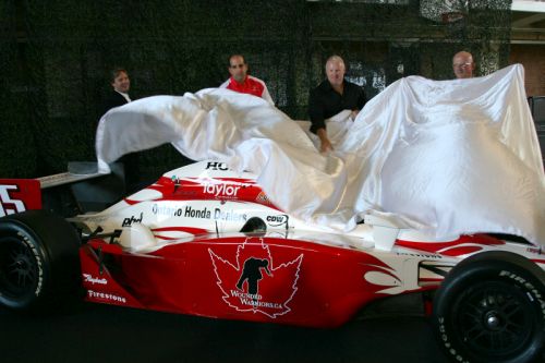 Vasser and Tracy reveal car, Toronto