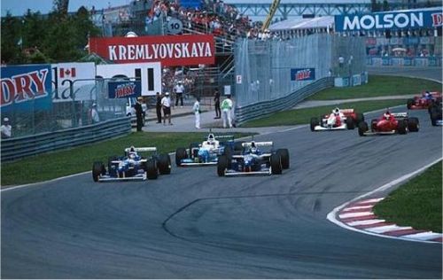 De start van de Formule 1 race in 1996