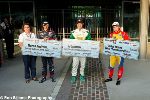 Marco Andretti, Ed Carpenter, Carlos Muñoz, Indianapolis