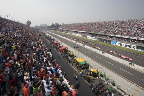 De start van de Grand Prix van Mexico City