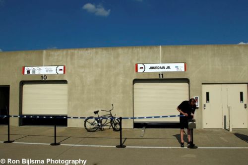 Gesloten garages van Michel Jourdain Jr. op Indianapolis