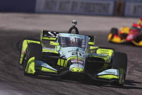 Christian Rasmussen voor Alex Palou op de Milwaukee Mile