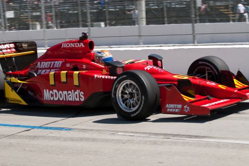 Graham Rahal sidepod, Long Beach