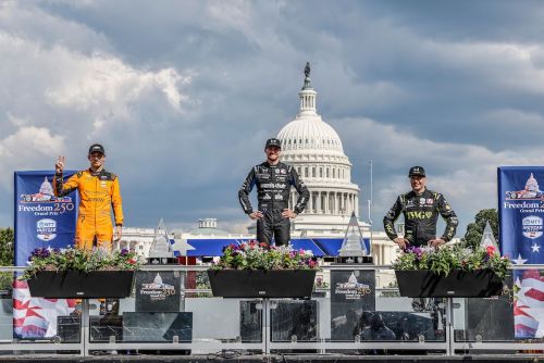 Kyle Kirkwood, Christian Lundgaard, Will Power, Washington