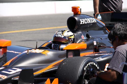 Robert Doornbos, Test day @ Infineon Raceway