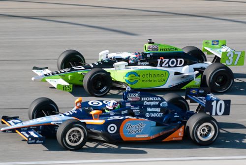 Dario Franchitti, Ryan Hunter-Reay, Chicagoland