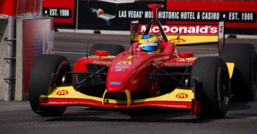 Sebastien Bourdais in Las Vegas, bocht 4