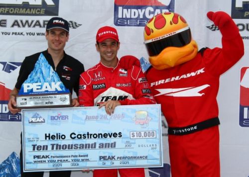Will Power en Helio Castroneves pakken de pole op de Iowa Speedway