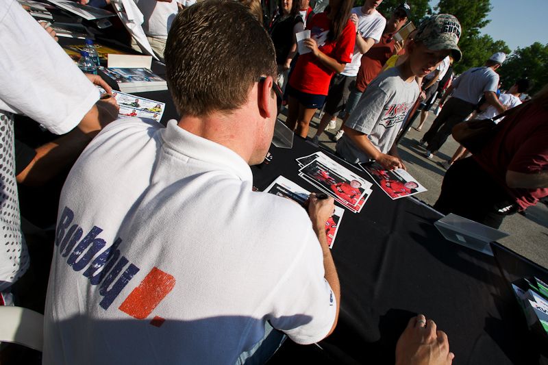 Robert Doornbos, Saturday Autograph session Indianapolis Speedway