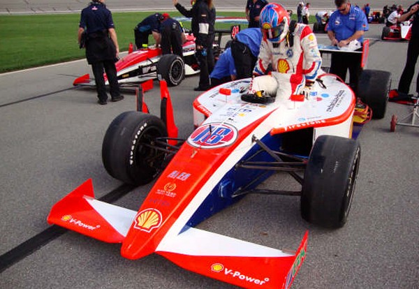 Junior Strous op de Kansas Speedway