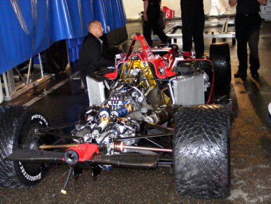 De bolide van Justin Wilson
