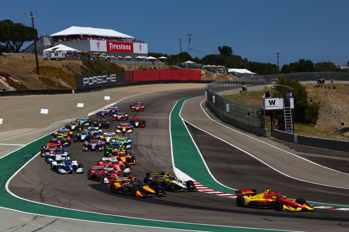 Alex Palou leidt de start op Laguna Seca