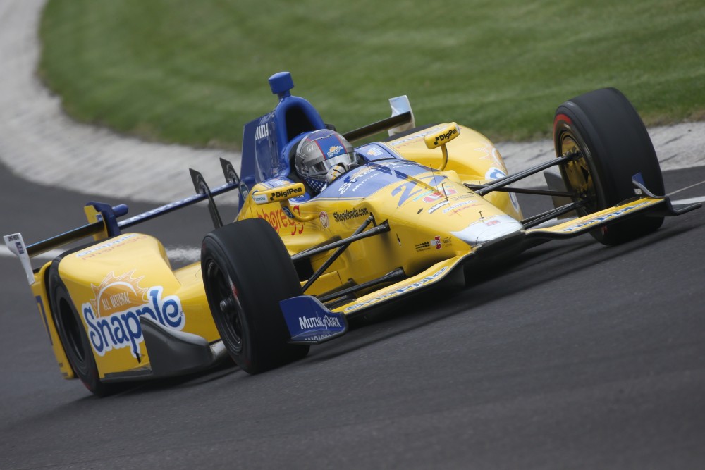 Marco Andretti test op Indianapolis