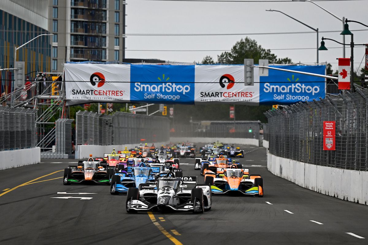 Louis Foster leidt de start van de eerste IndyCar race in Markham