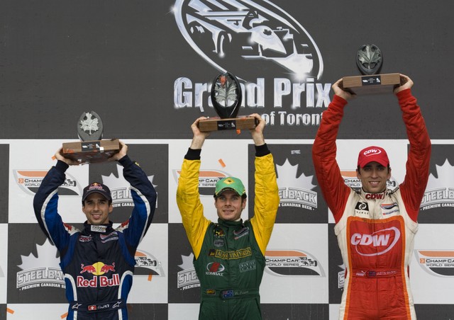 Het podium na de race in Toronto
